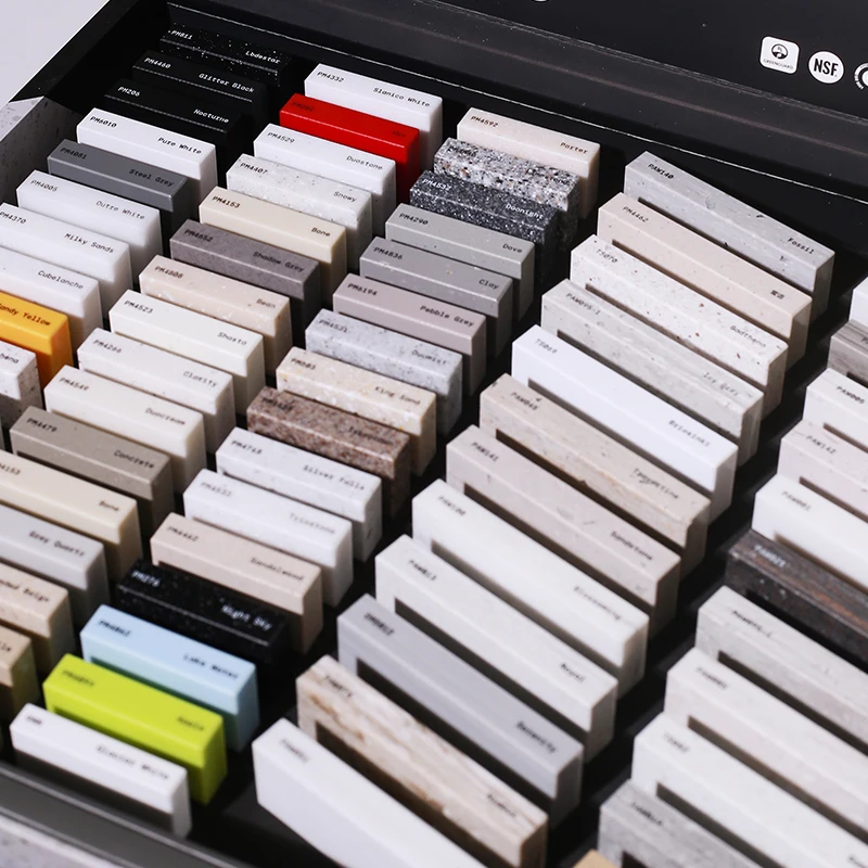 Artifical Stone Marble Table Top Crystal Quartz Solid Surface Sheet For Decoration Of Educational Institutions