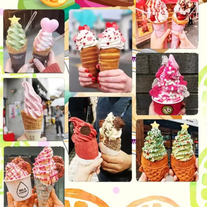 Ice Cream Maker Automatic Commercial Ice Cream Machine Industrial commercial Italian soft ice cream roller maker