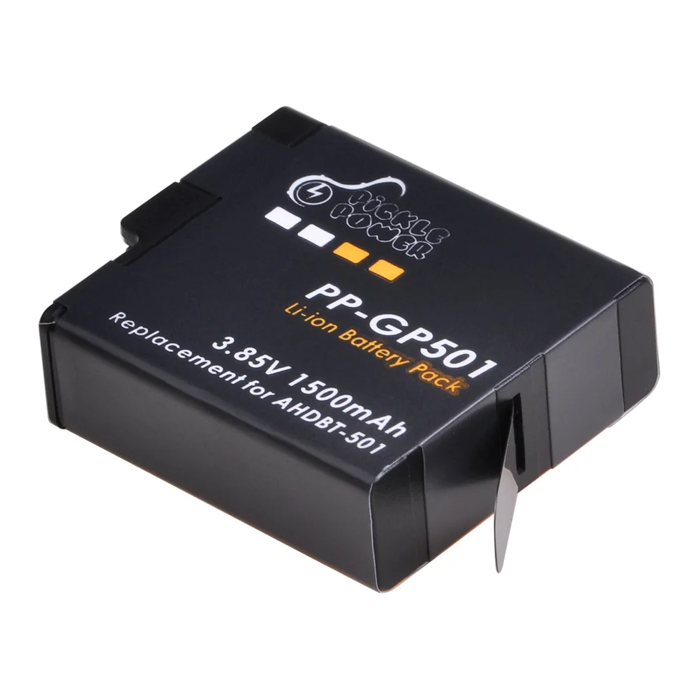 
Factory supply AHDBT-501 Rechargeable Digital Battery for Gopro hero 5 Gopro 6 Gopro7 Action Camera 