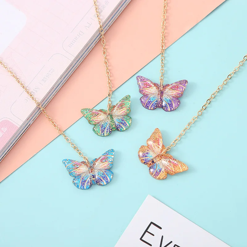 Custom Cute personalized Butterfly Acrylic Bookmark with Metal Pendant