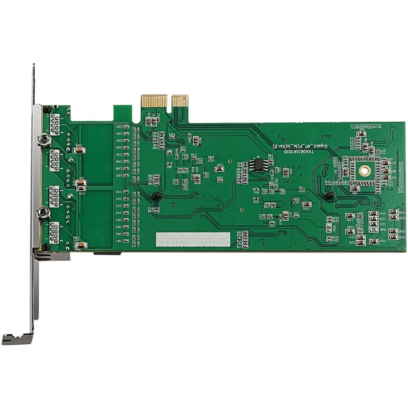Pcie x1 1000m lan 4-портовый RJ45 Gigabit Ethernet PCI Express X1 серверный адаптер Сетевая карта Intel82575 T4 чипсет
