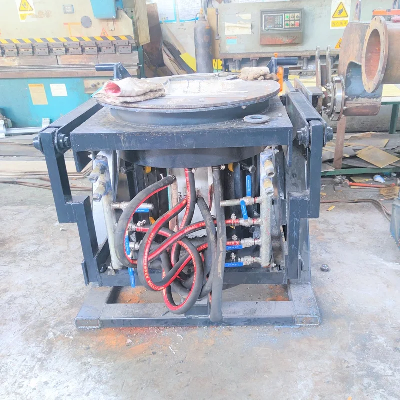 aluminum powder materials manufacturing Spot pouring casting induction furnace