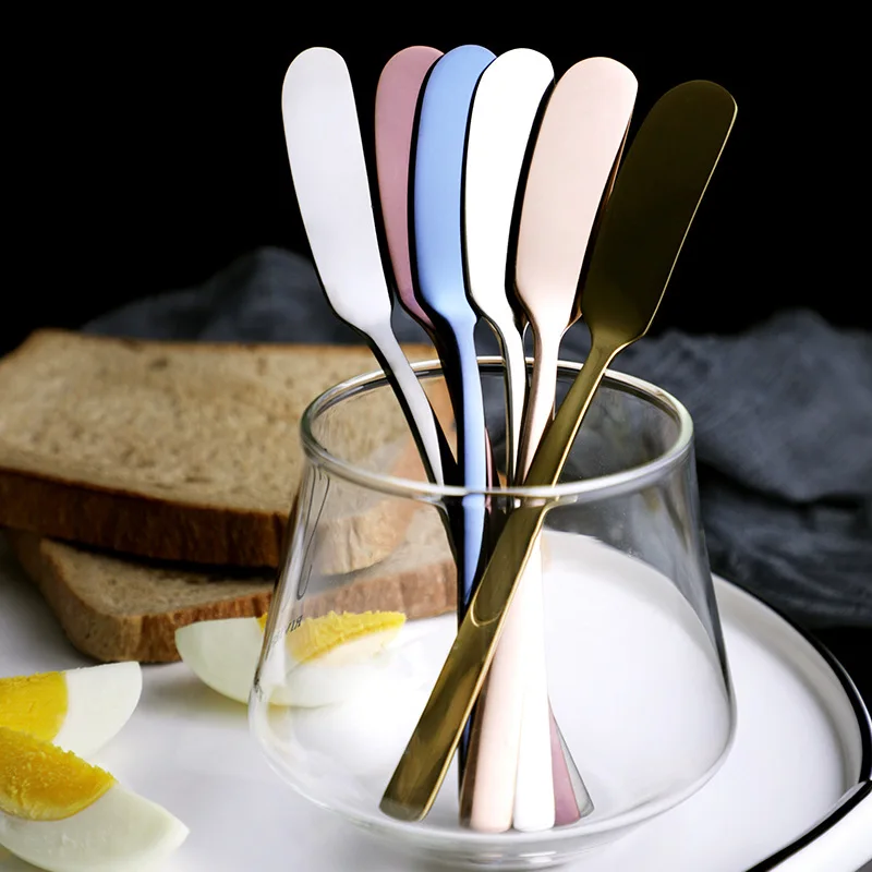 Colorful Household Stainless Steel Butter Knife Dinner Snives (K001)