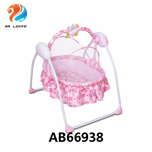 Оптовая продажа автоматическая электрическая музыкальная детская качели колыбели с зарядным устройством