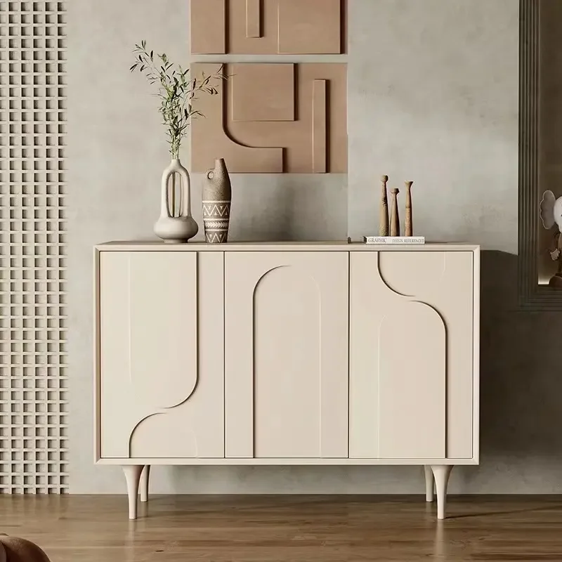 Atunus French cream buffet sideboard modern simple light luxury kitchen locker wine cabinet living room sideboard cabinet