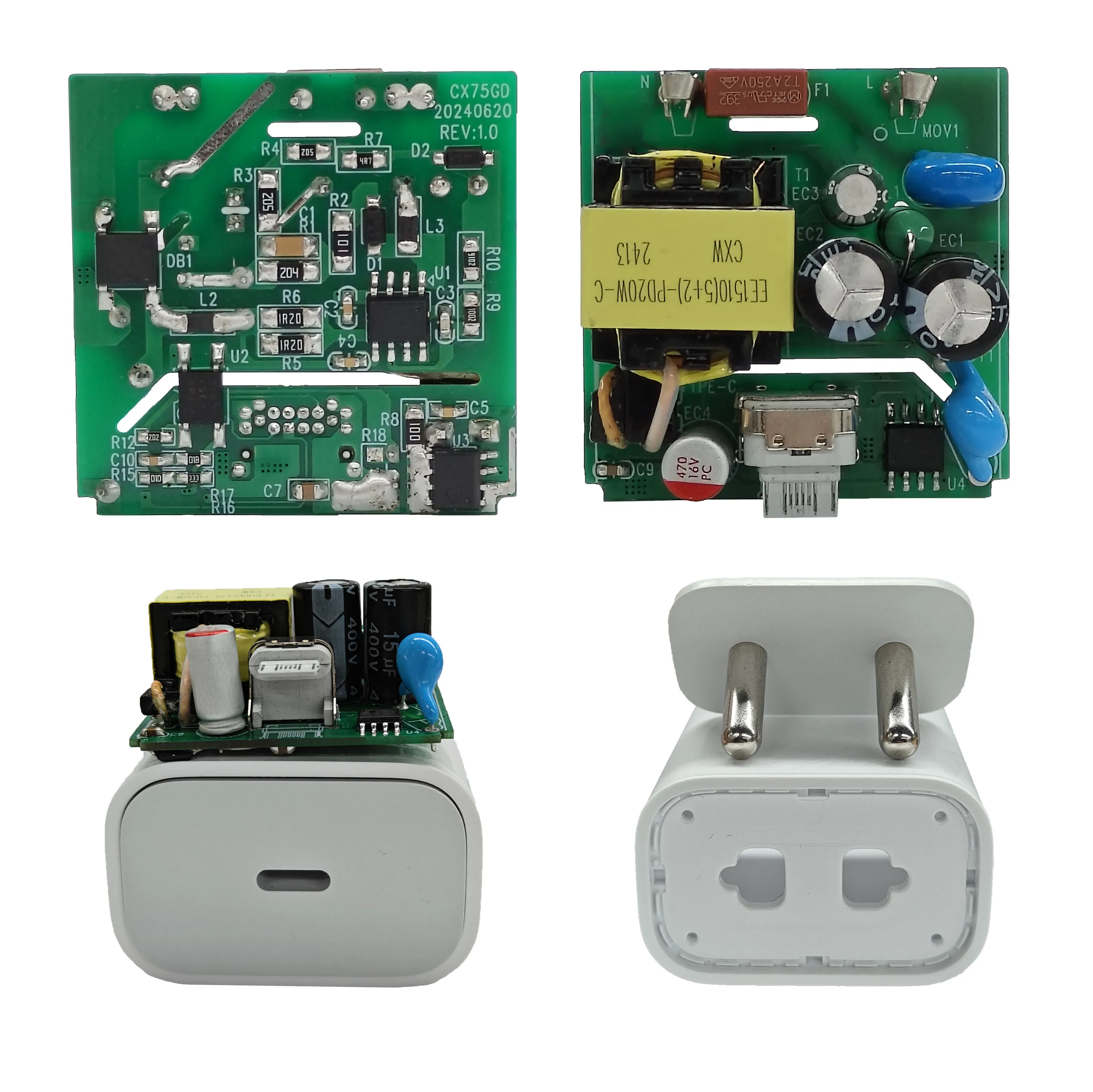 Chip Y Capacitor 102/400V CKD Material BOM kit for 20W Type-C PD GaN Charger