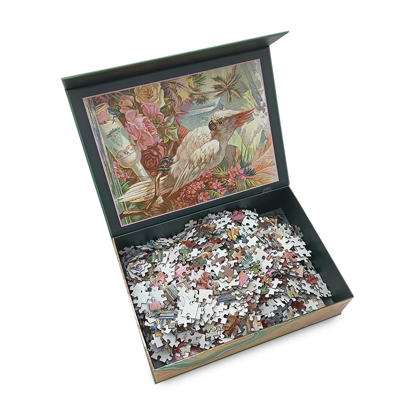 Manufacturer Custom Cardboard Brain Teaser Puzzle 100 500 1000 1500 Pieces Jigsaw Puzzle for Adult