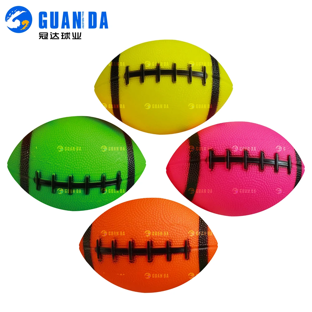 Custom logo machine stitched pvc foam american football size 6