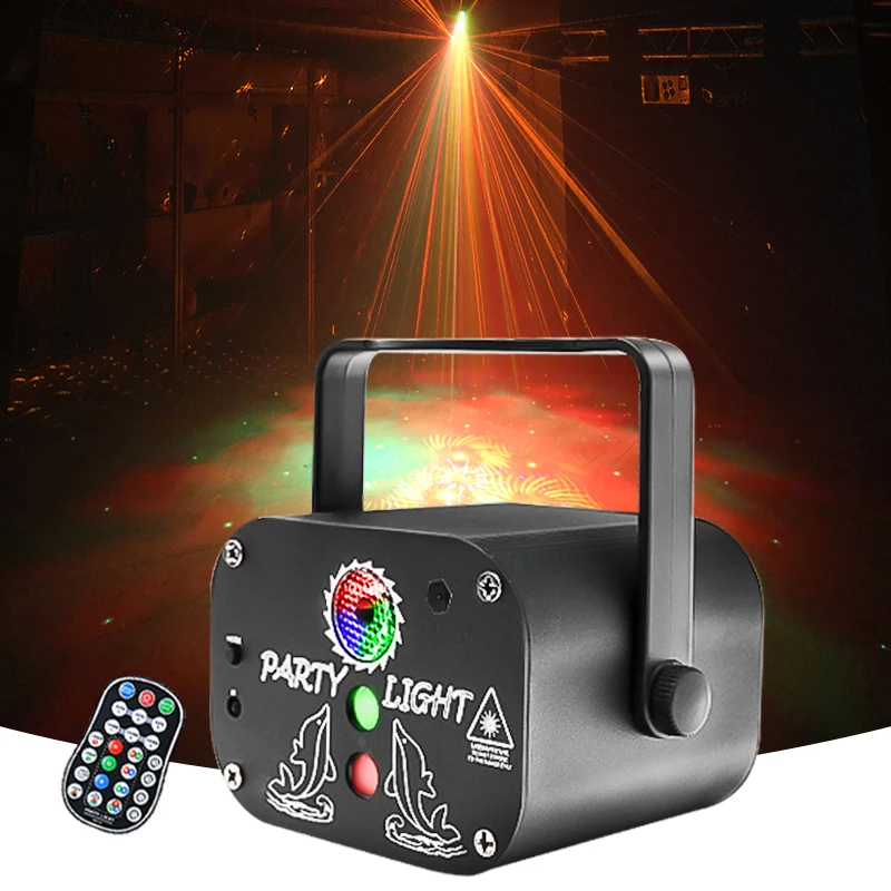 Hot selling USB galaxy projector party wedding lighting sound control mini rgb laser light with remoter
