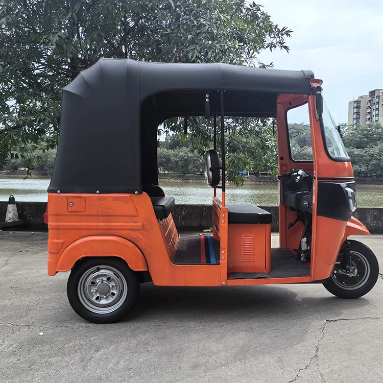 Motorized Tricycles Three Wheeler Motorcycle Auto Rickshaw Gasoline Tuk Tuk Petrol for Passenger