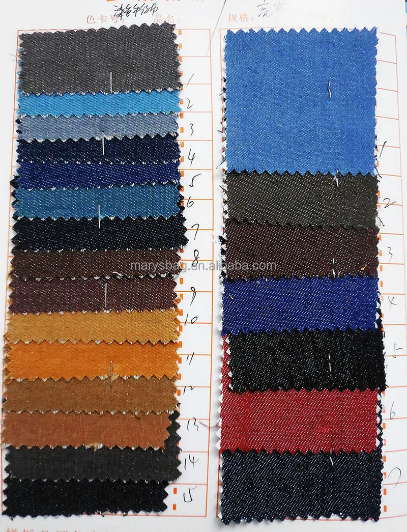 GRAY DENIM FABRIC SMALL ZIP POUCH WITH COLORFUL LINING FABRIC