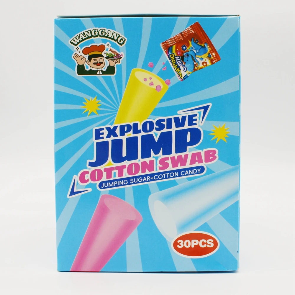 Hot Sale Fruit Flavored Sponge Cotton Candy Soft Gummy Marshmallows Candy with Popping Candy