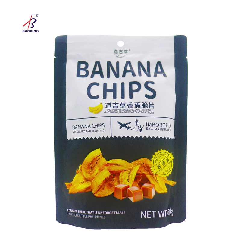 Custom Aluminum Foil Resealable Coconut Dried Fruit Mango Food Ziplock Stand Up Packaging Bag