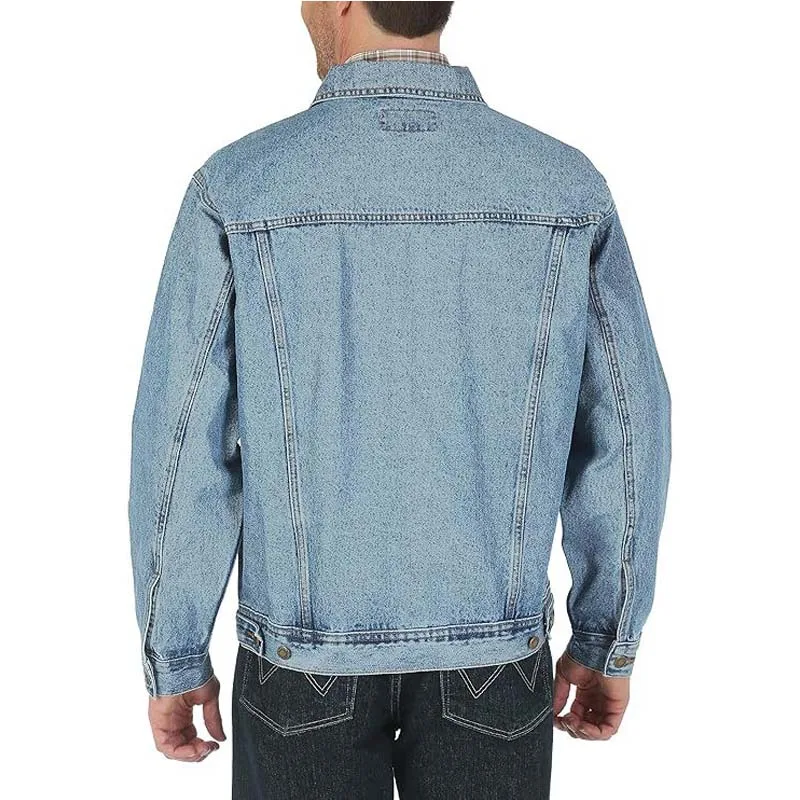 Wholesale Custom Hot Selling Classic Western Cowboy Style Wash Mens Denim Jeans Jacket