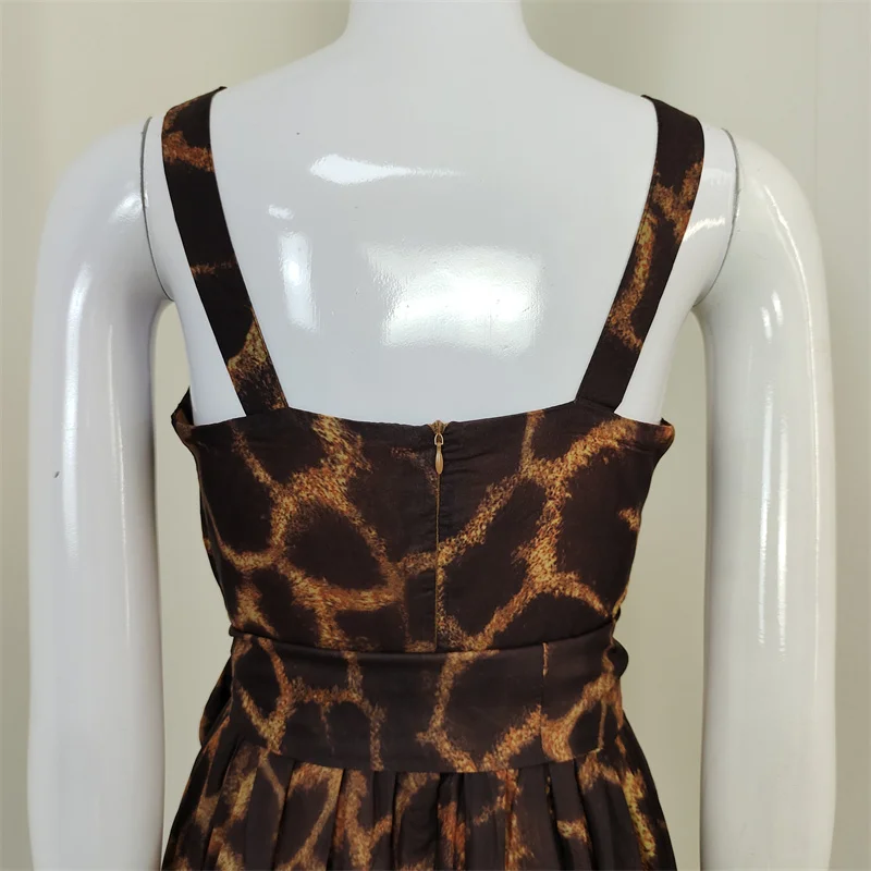 A5004 Hot Selling Spaghetti Strap Belted Summer Slim Dresses Plus Size Women