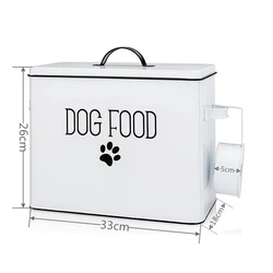 Metal Pet Food and Treat Storage Container Dog food storage containers