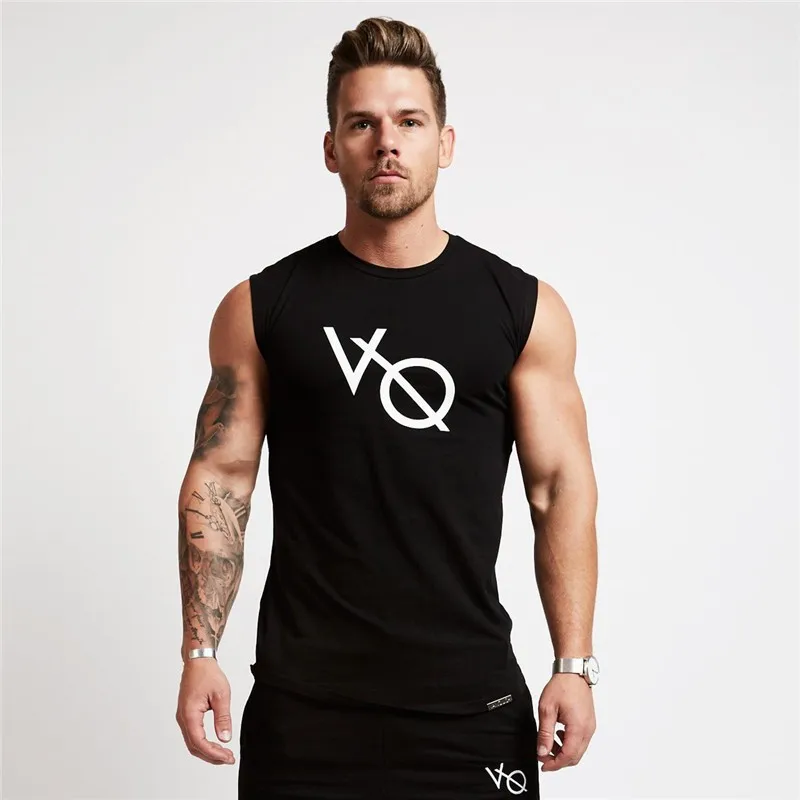 2021 Fashion Popular smooth muscle brother sleeveless sports vest running fitness sleeveless shirt for men