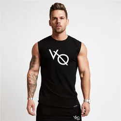 2021 Fashion Popular smooth muscle brother sleeveless sports vest running fitness sleeveless shirt for men