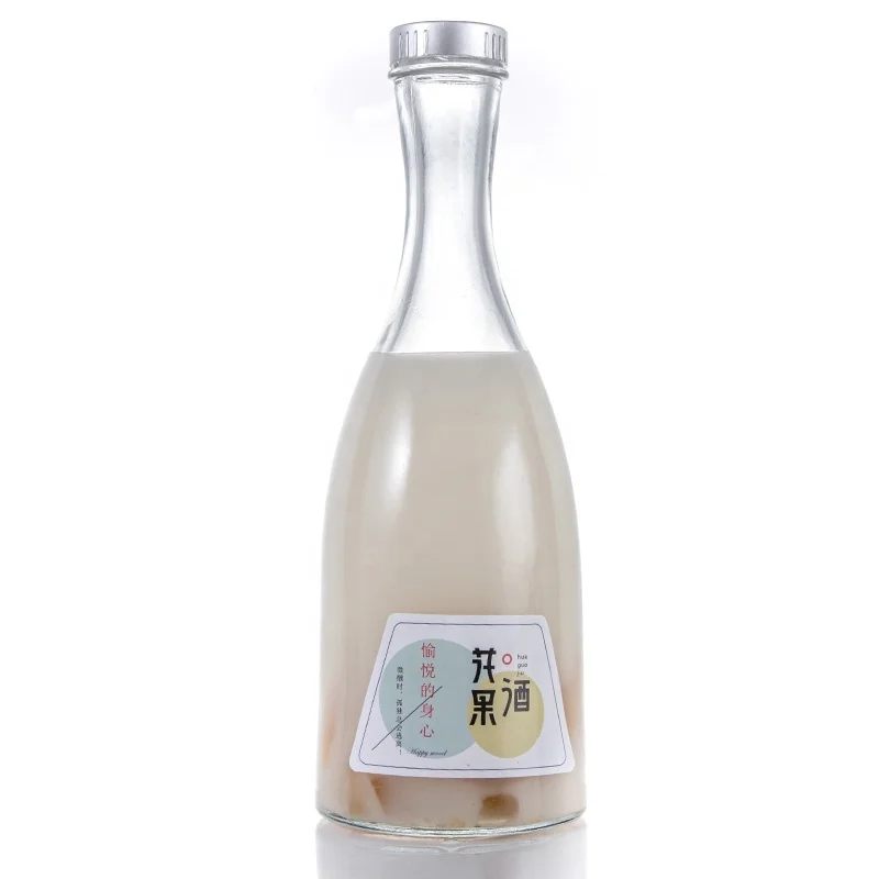 
500ml Mini Glass Bottles for Wine Beverage Juice 100ml 200ml 300ml 350ml small glass wine bottles for milk tea beverage juice 
