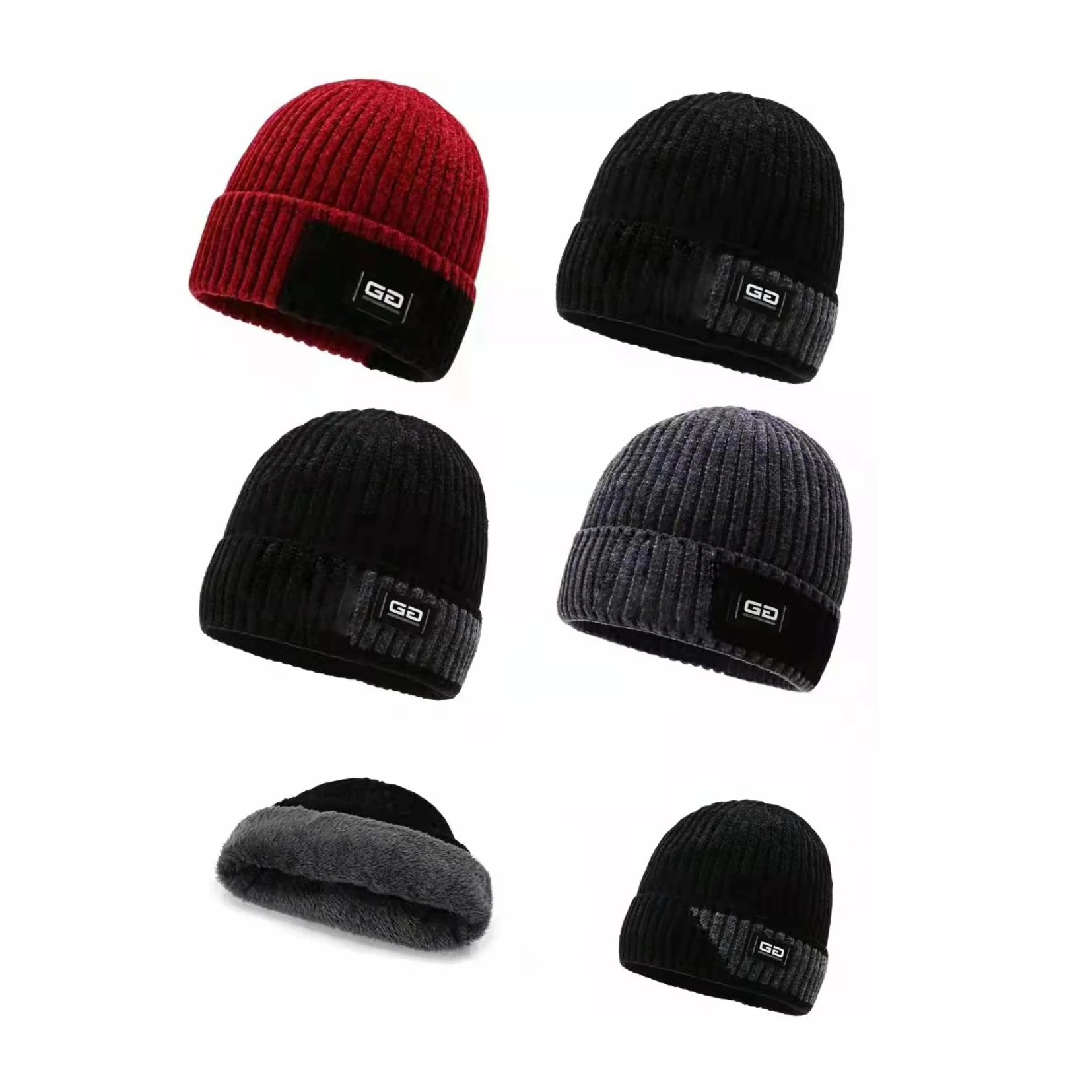 New Winter Cold Cotton Outdoor Ear Protection Fashion Chenille Warm Beanies Knitted Hat For Women And Men