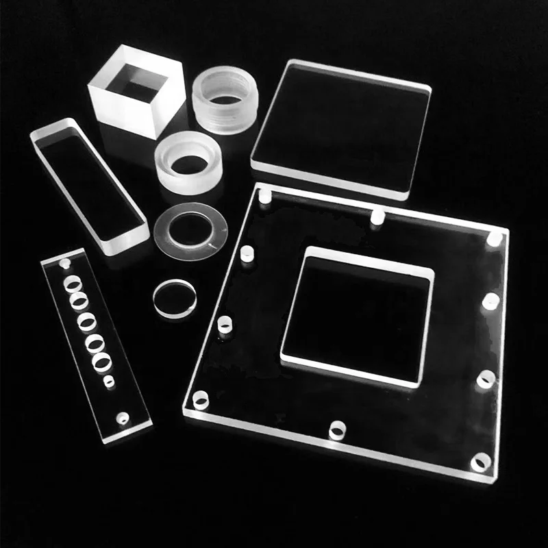 High Precision Perforated Quartz Plate Fused Perforated Quartz Panel