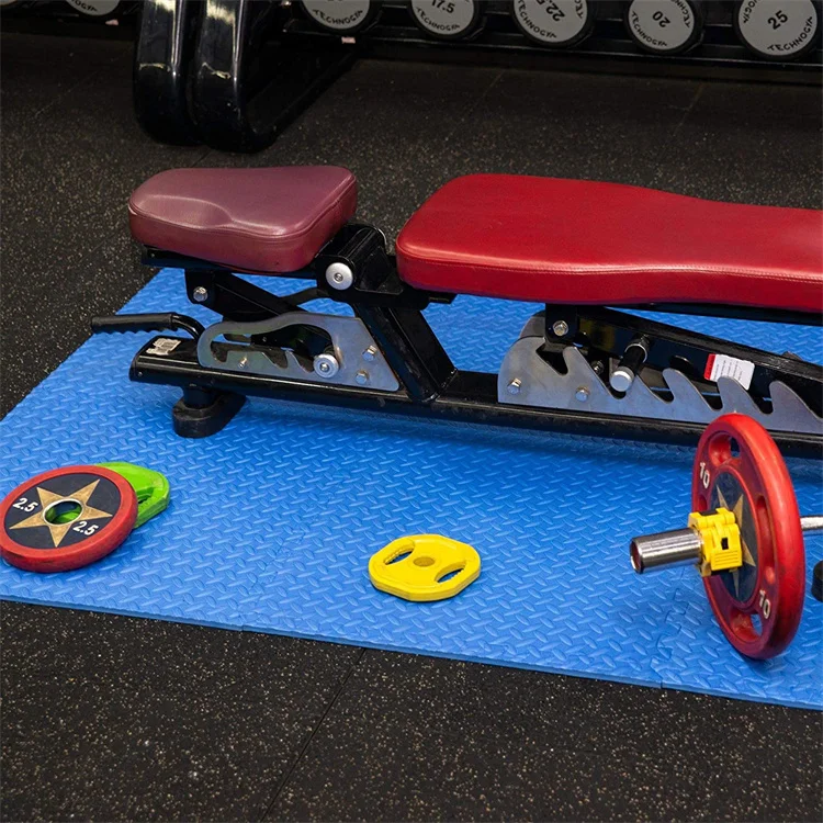 EVA Rubber 18 tiles Interlocking Puzzle Foam Floor Mats Exercising Playing Mats for home workout