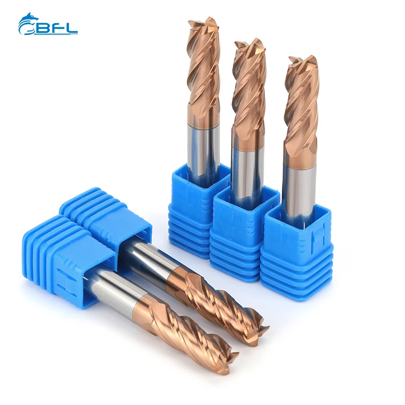 BFL Solid Carbide 4 Flute Bull Nose Corner Radius End Mills With Tisin-Coating North Carbide Tool