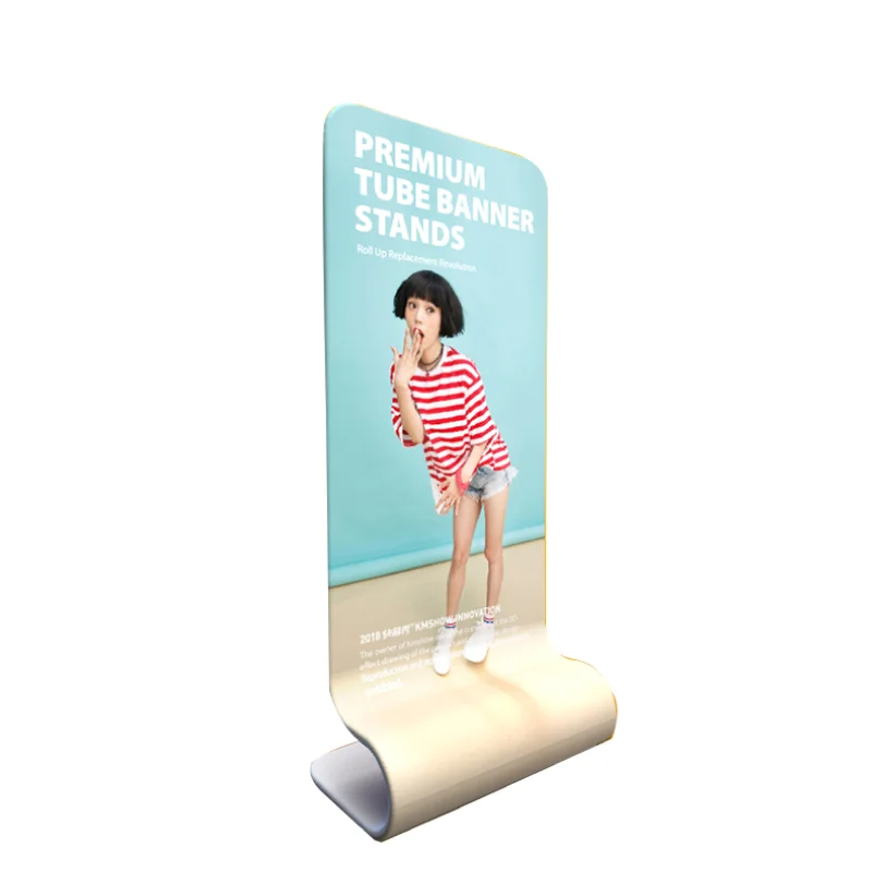 HLY Display Board Inexpensive Flexible Tension Fabric Display Connected Fabric Display Curved Fascinating Fast Show Background