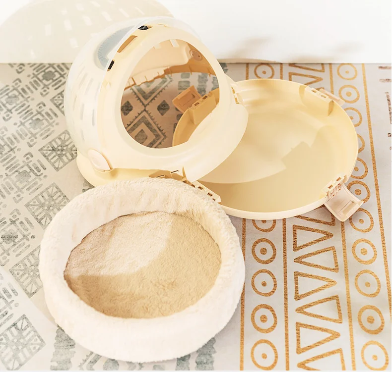 New Style Semi-closed Cat Bed and Portable Cats Carrier Multifunctional Space Capsule Cat Space Capsule Bed