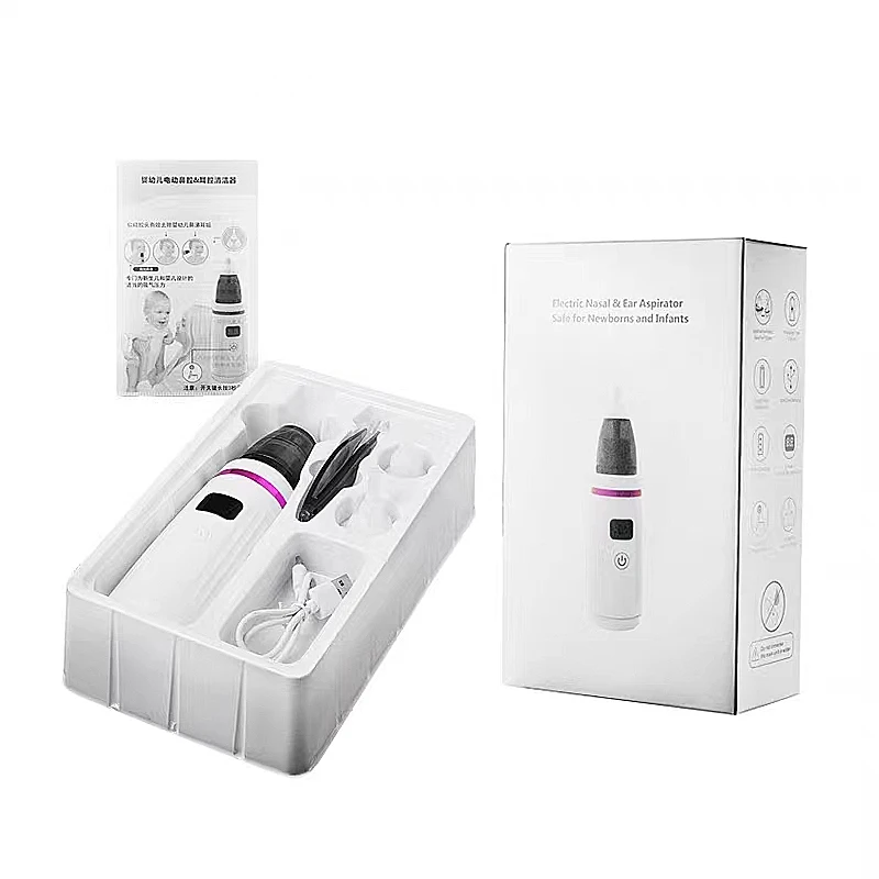 USB Charging Baby Snot Cleaner Electric Nasal Aspirator Bidirectional Anti-Reflux Electric Nasal Aspirator Baby  Nasal Cleaner
