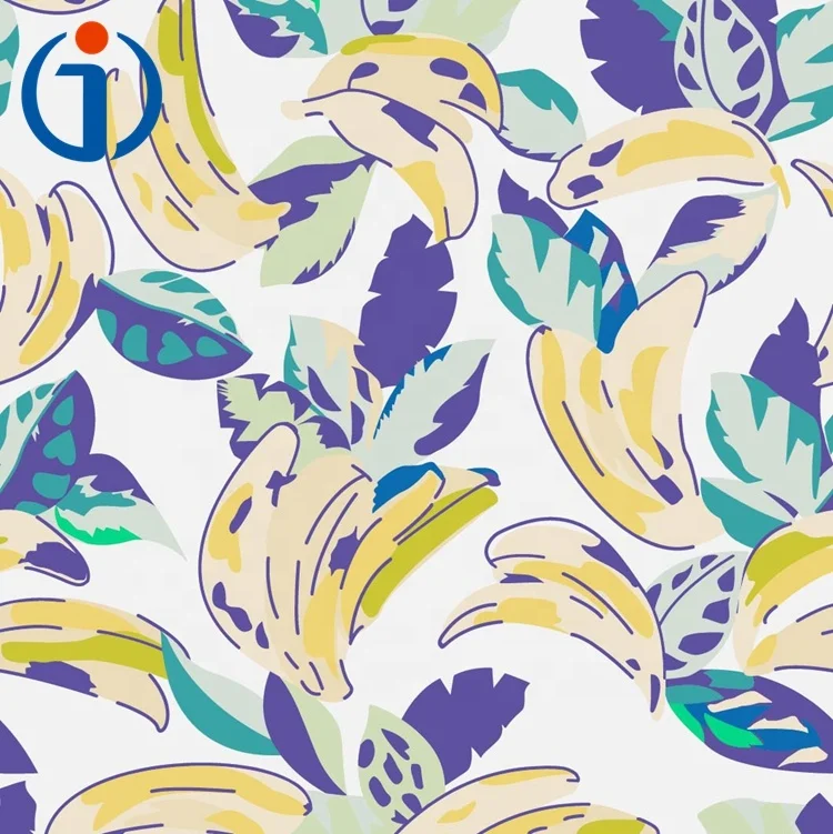 2025 Superior Density 40s 105gsm Custom Fruit Banana Design Liberty London 100% Cotton Digital Printing Fabrics for Children