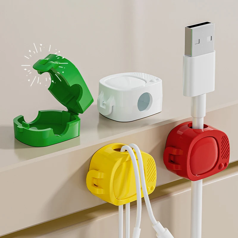 Cable Organizer Cables Clips Adjustable Cord Holder Under Desk Cable Management Wire Keeper Organizer Holder