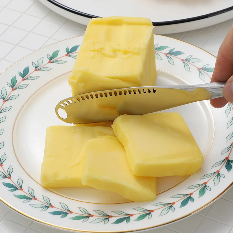 Multipurpose Dinner Butter Knife Stainless Steel Spreader Cold Chocolate and Soft Cheese Knife