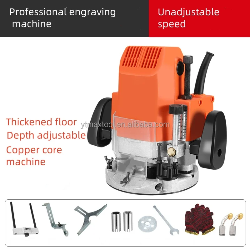 Adjustable Speed Multi-Functional Bakelite Trimming & Notching Machine Special for Woodworking Mortise Electric Power Source