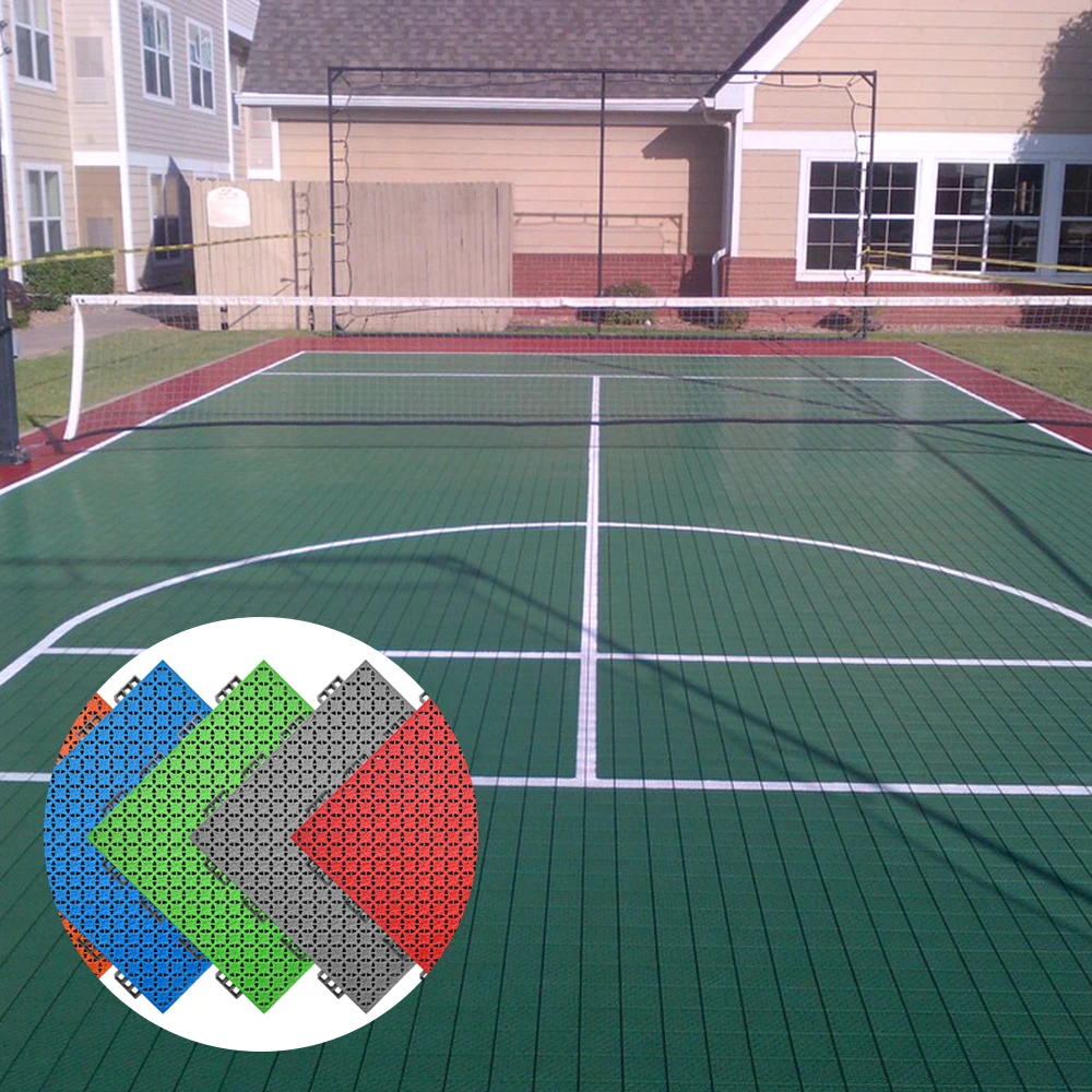 Modular Pp Sports Flooring Square Interlocking Tiles for School Gym Indoor Outdoor Kindergarten Floor