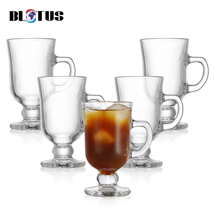 AIHPO05 Custom New Insulated Reusable Fancy Cheap Handmade Clear Double Wall Glass Mug Cappuccino Tea Irish Coffee Cup