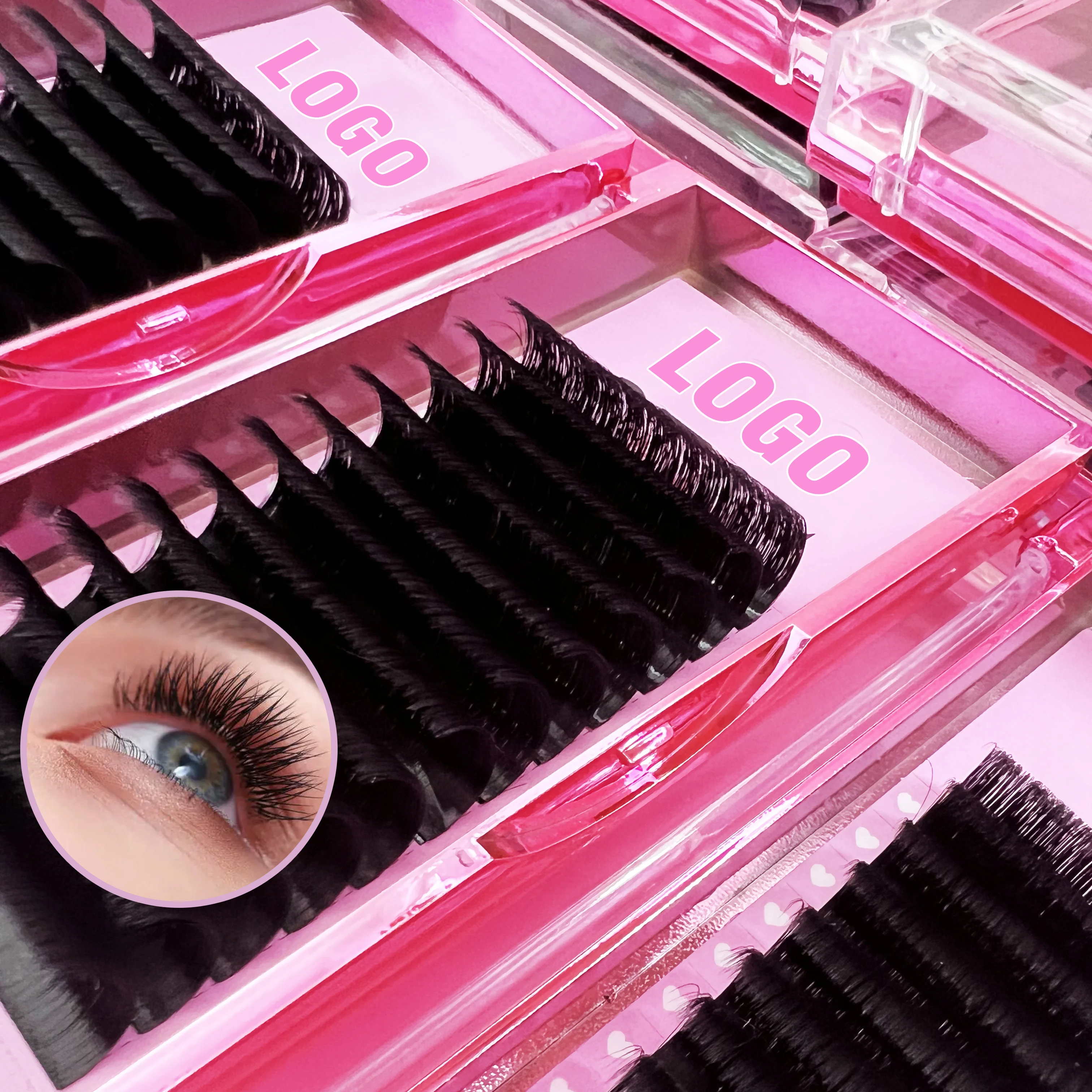 Meecil lash lashes wholesale mink private label individual eyelash extensions