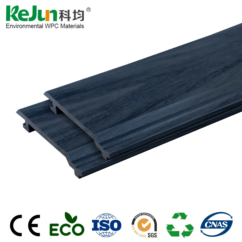 Wood Grain Exterior wpc Wall Panels Decorative Composite Siding Board