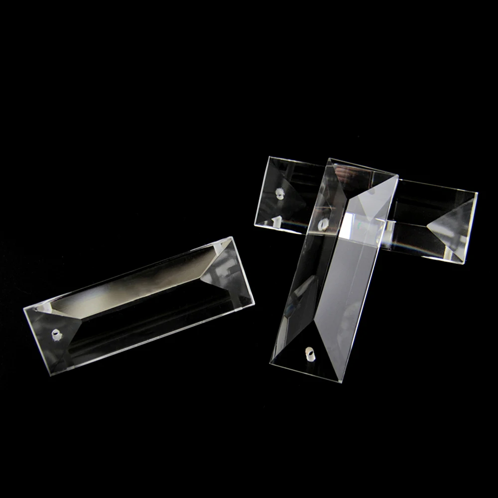 High Quality 22 * 76mm Triangle Crystal K9 Chandelier Prism Lamp Accessories