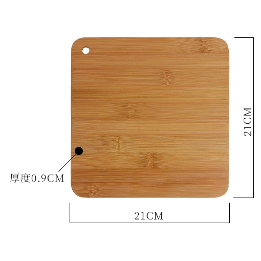 Wholesale Bamboo Cutting Board Portable Chopping Board For Dessert fruit Picnic In Small Size