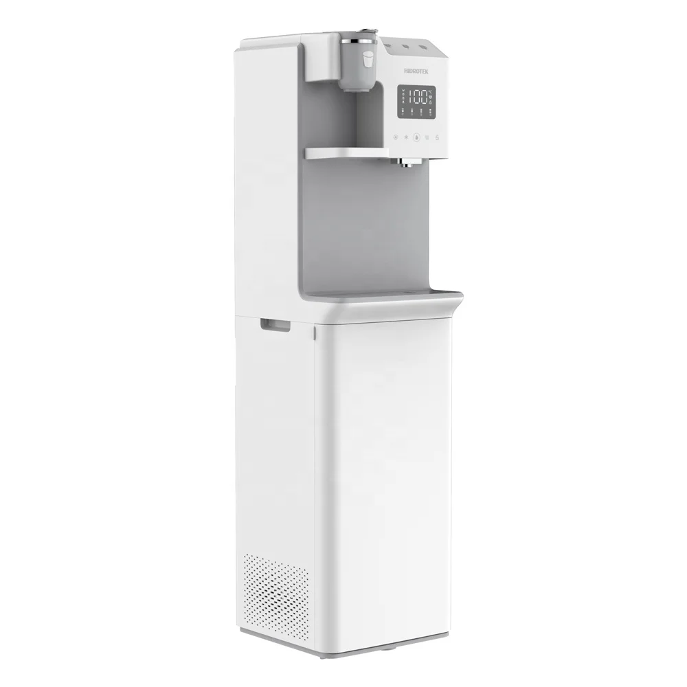 Electric Free-standing Hot and Cold Water Dispenser with Coffee Maker Plastic Housing for Hotel and Household Use