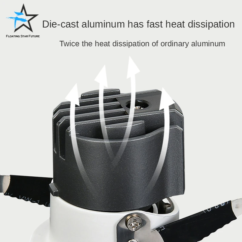 High Quality Indoor Energy Saving Round Ceiling  Recessed Led Downlight