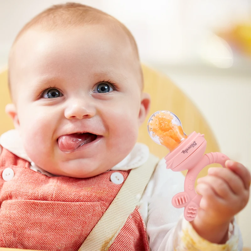 Wholesale Silicone Training Food Feeder Pacifier Removable Thoroughly Cleaned Customized Color Box Logo