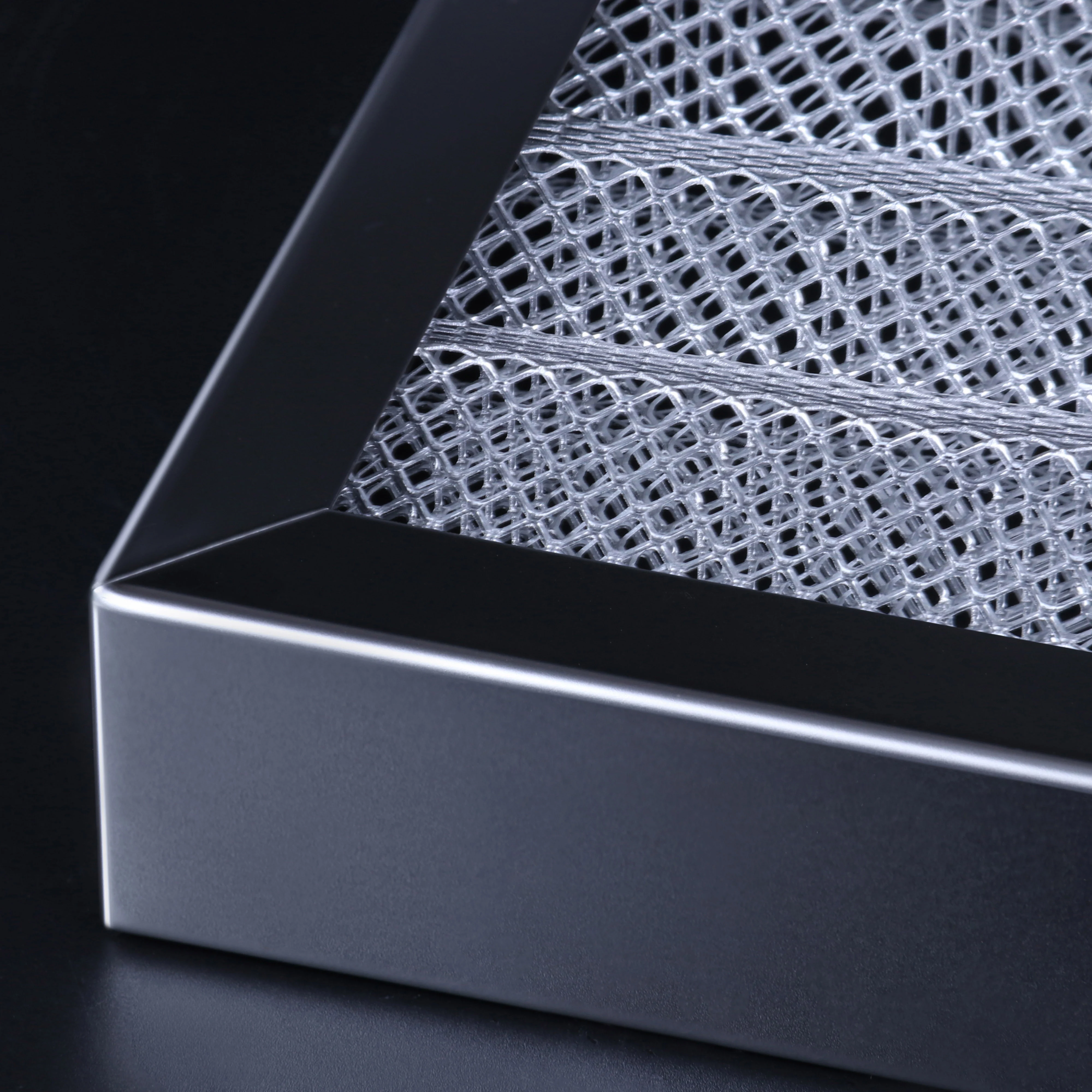 Моющийся Перманентный воздушный металлический сетчатый фильтр, оцинкованный стальной каркас, Перманентный Металлический воздушный фильтр