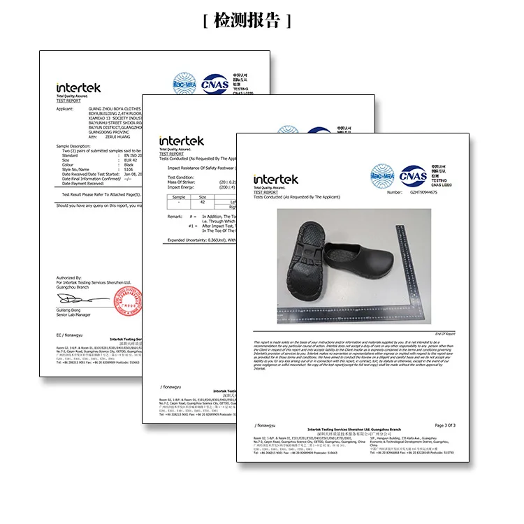 Boya white light soft EVA clogs oil resistant rubber anti slip work shoes steel toe Kitchen Workers Cook Chef Shoes