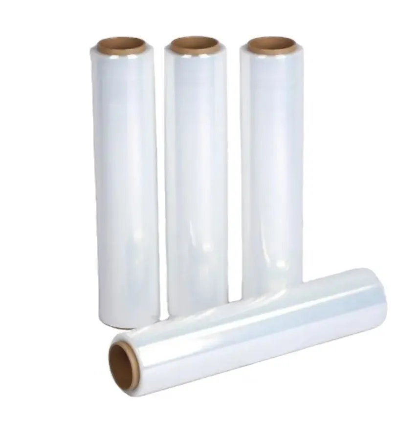 Wholesale Black PE Plastic Stretch Film High Transparent PVC Jumbo Roll Pallet Wrapping Packaging Sealing