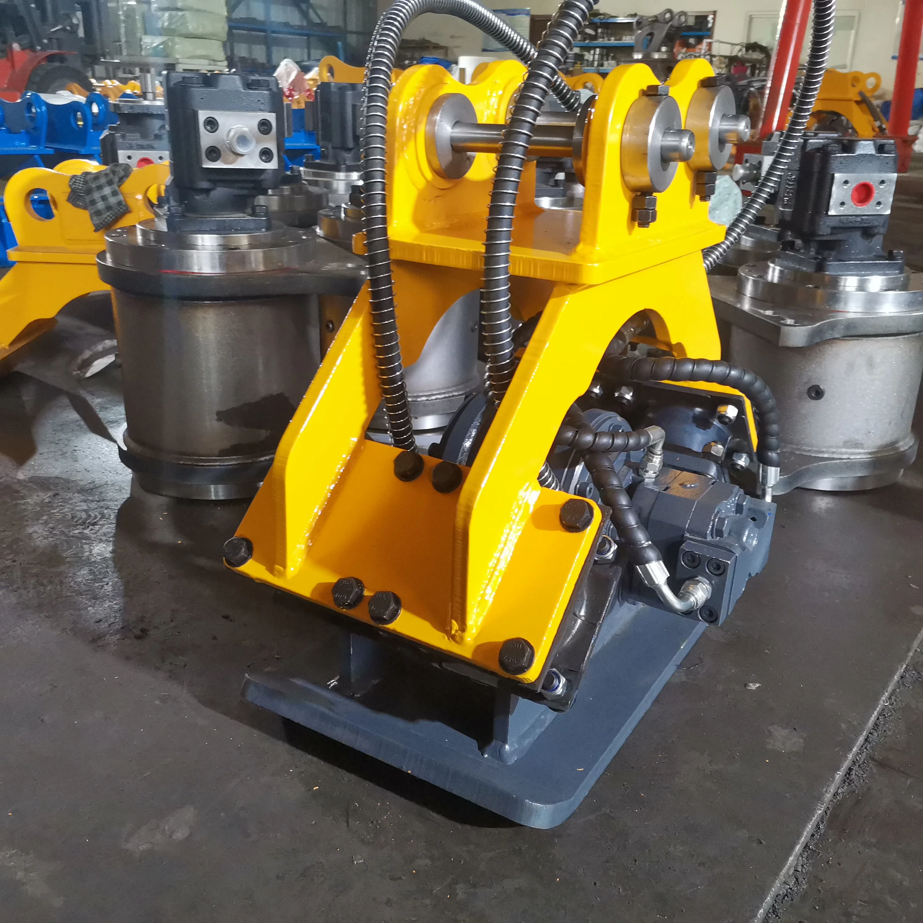 DHG Mini Hydraulic Plate Compactor Hydraulic Vibration Rammer 3.5-4.5ton Excavator New Condition Core Motor Bearing Components