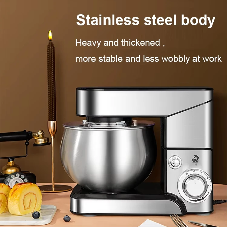 New Condition Stainless Steel Electric Egg Cake Flour Stand Manual Bakery Kitchen Bread Dough Mixing Machine Aid Food Mixer Bowl