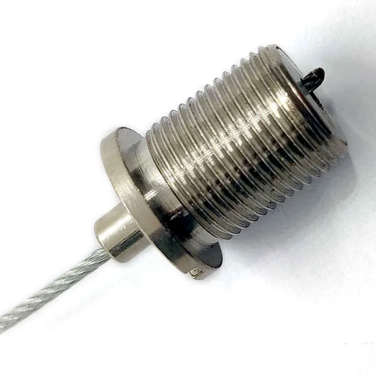 OEM Customized Brass M10 Thread Cable Gripper Iron Cable Clips for Wire Rope Hanging System Lighting Accessories