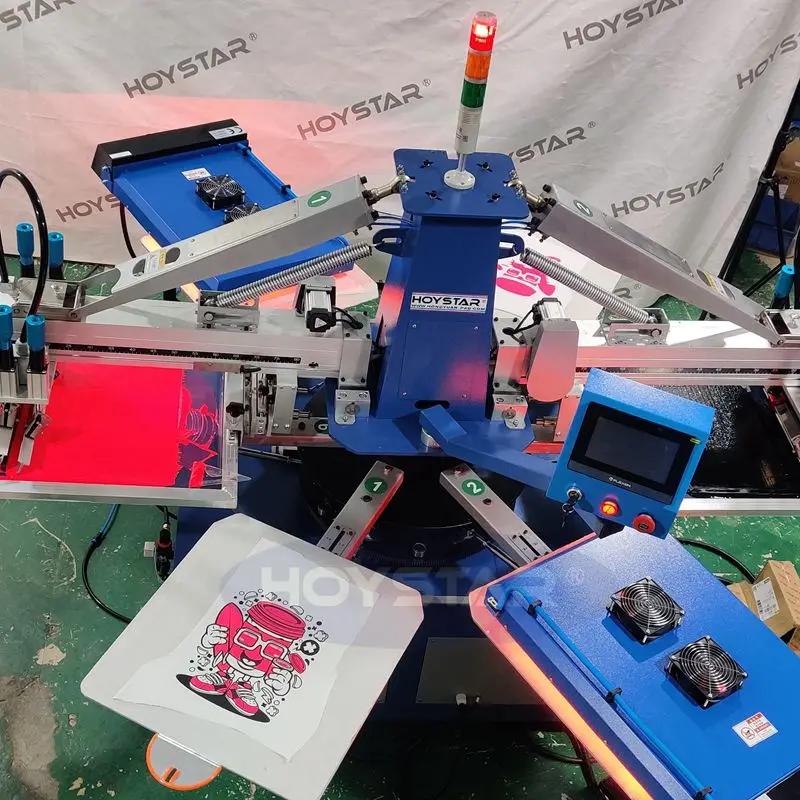 2 Color Screen Printing Machine 8 Station